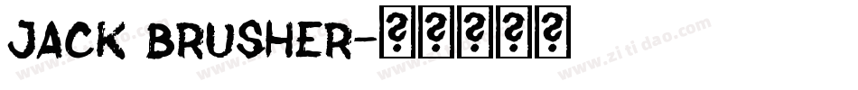 Jack Brusher字体转换